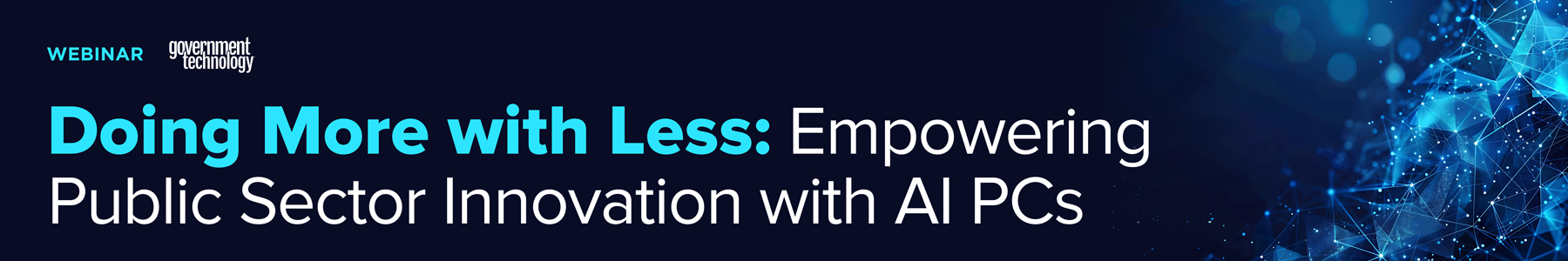 Doing More with Less: Empowering Public Sector Innovation with AI PCs Banner