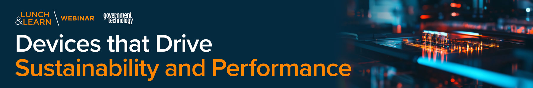 Devices that Drive Sustainability and Performance Banner
